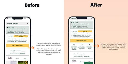 Adding Key Value Propositions Below the Add to Cart Button