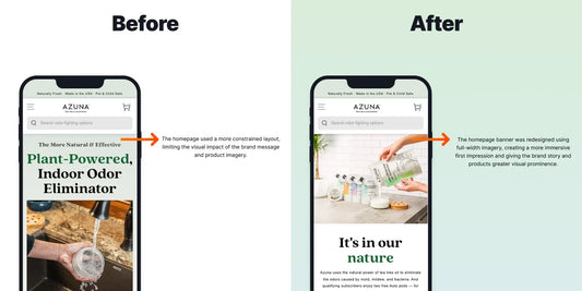 Increase Homepage Conversion with Full-Width Brand Imagery