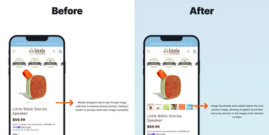 Improve Mobile PDP Conversion with Image Thumbnails