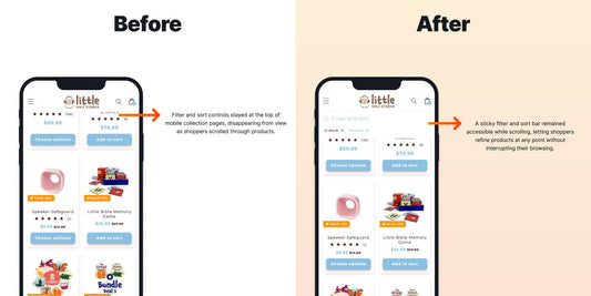 Improve Mobile Filter Engagement with Sticky Controls