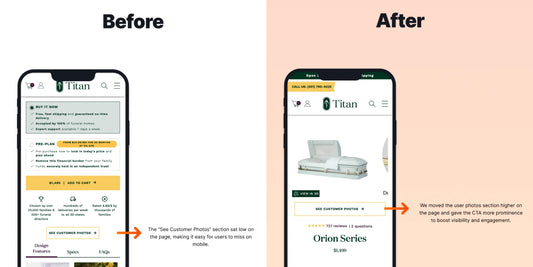 Highlighting User Photos to Enhance Engagement