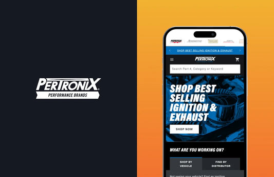 PerTronix shopify store on mobile following 12 months of CRO optimisation by Blend Commerce