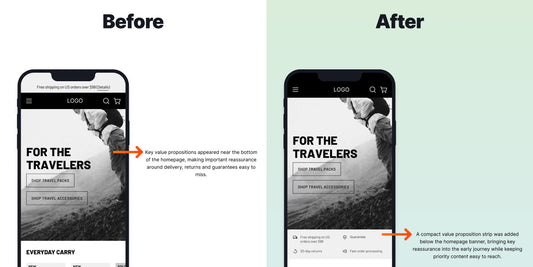 Increase Homepage Conversion with Earlier Value Propositions