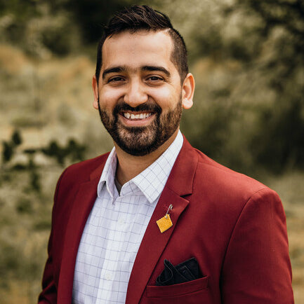 Man smiling at camera