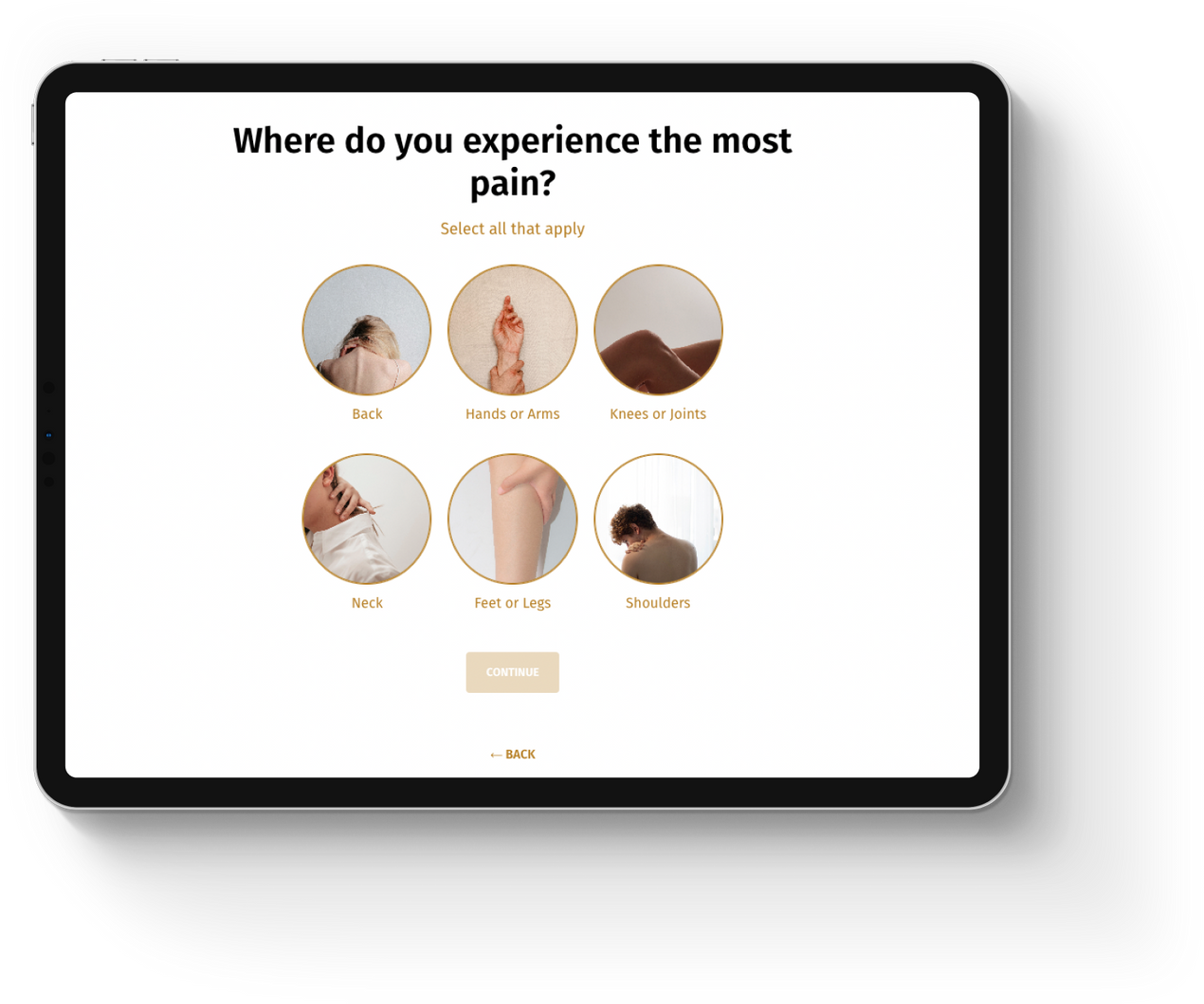 Octane AI Quiz for Shopify Pain Relief Provider as part of Conversion Rate Optimization Plus Program by Blend Commerce, CRO Agency